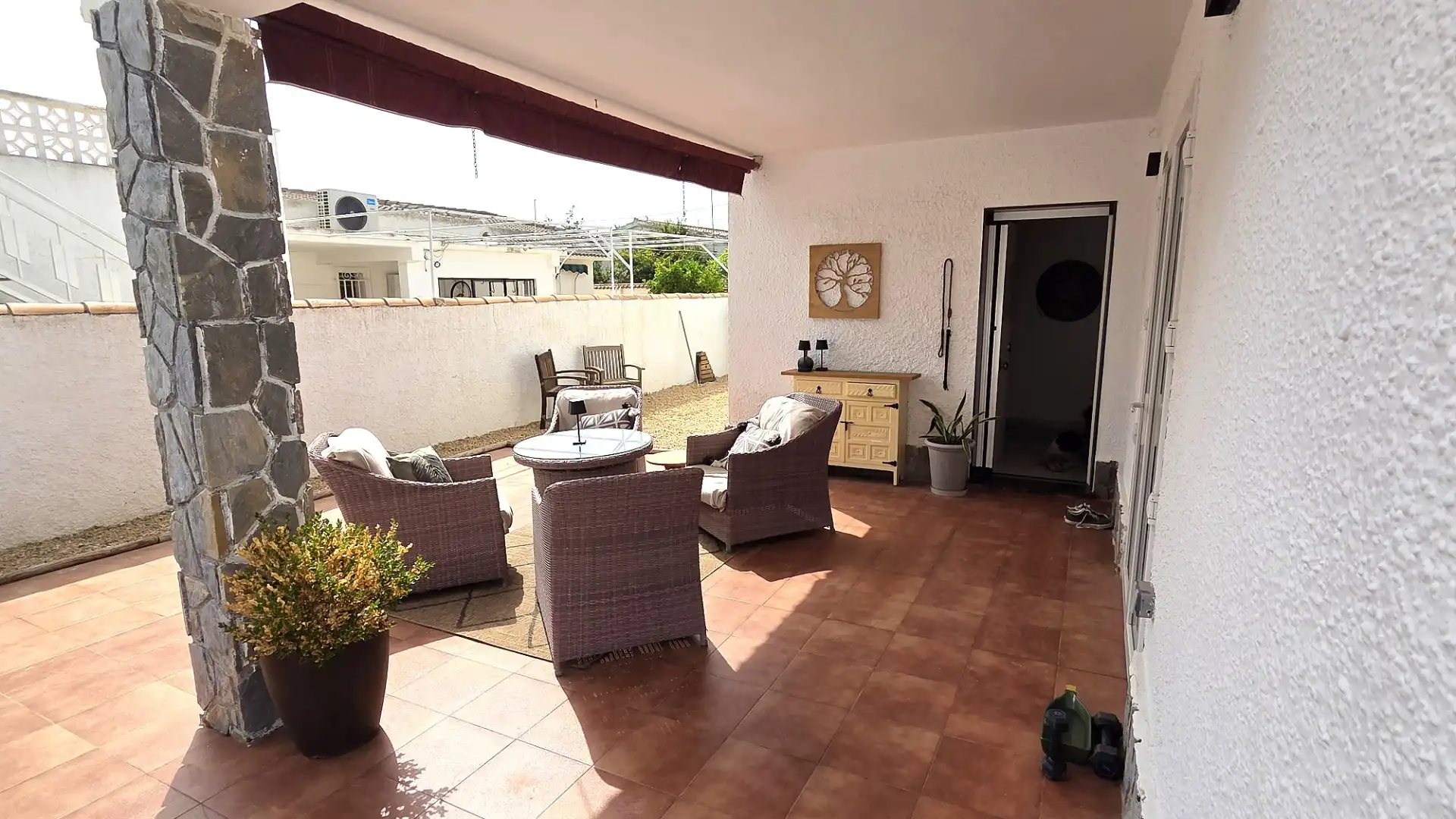 Terrassa de Casa o xalet en venda en Cartagena amb Aire condicionat, Jardí privat i Terrassa