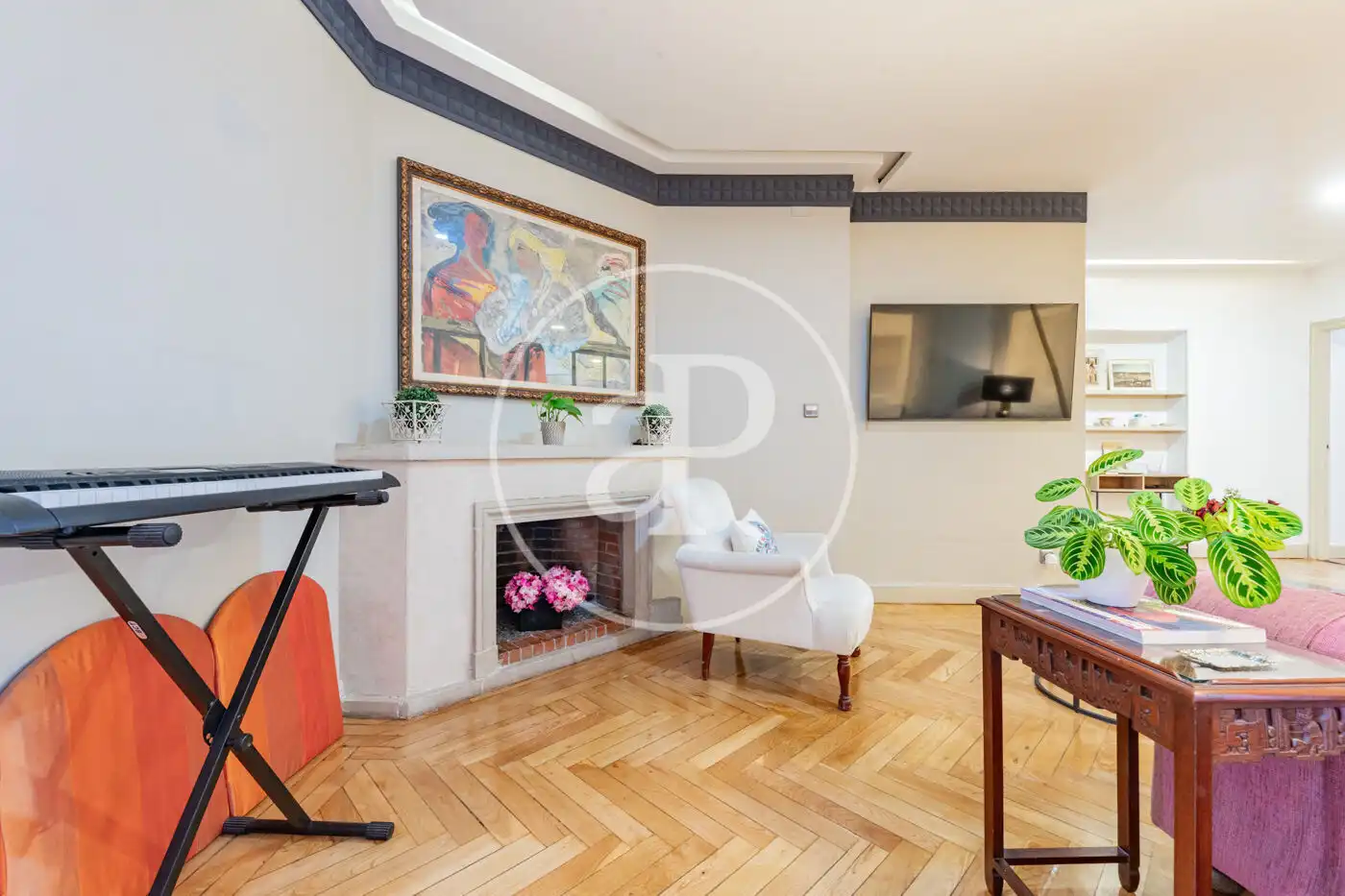 Sala d'estar de Pis en venda en Madrid amb Aire condicionat, Calefacció i Terrassa
