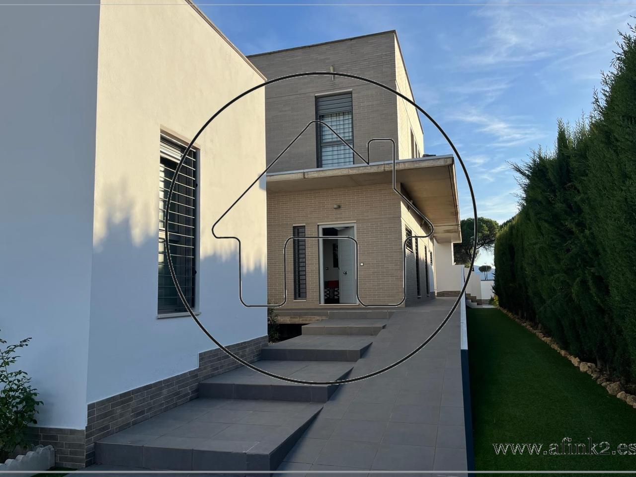 Exterior view of House or chalet for sale in Aljaraque  with Air Conditioner, Heating and Private garden