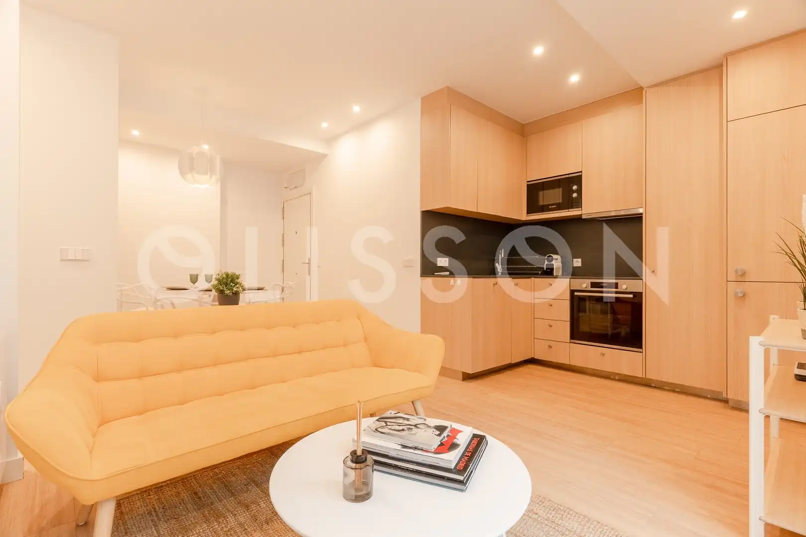 Living room of Flat for sale in Madrid  with Air Conditioner, Heating and Furnished