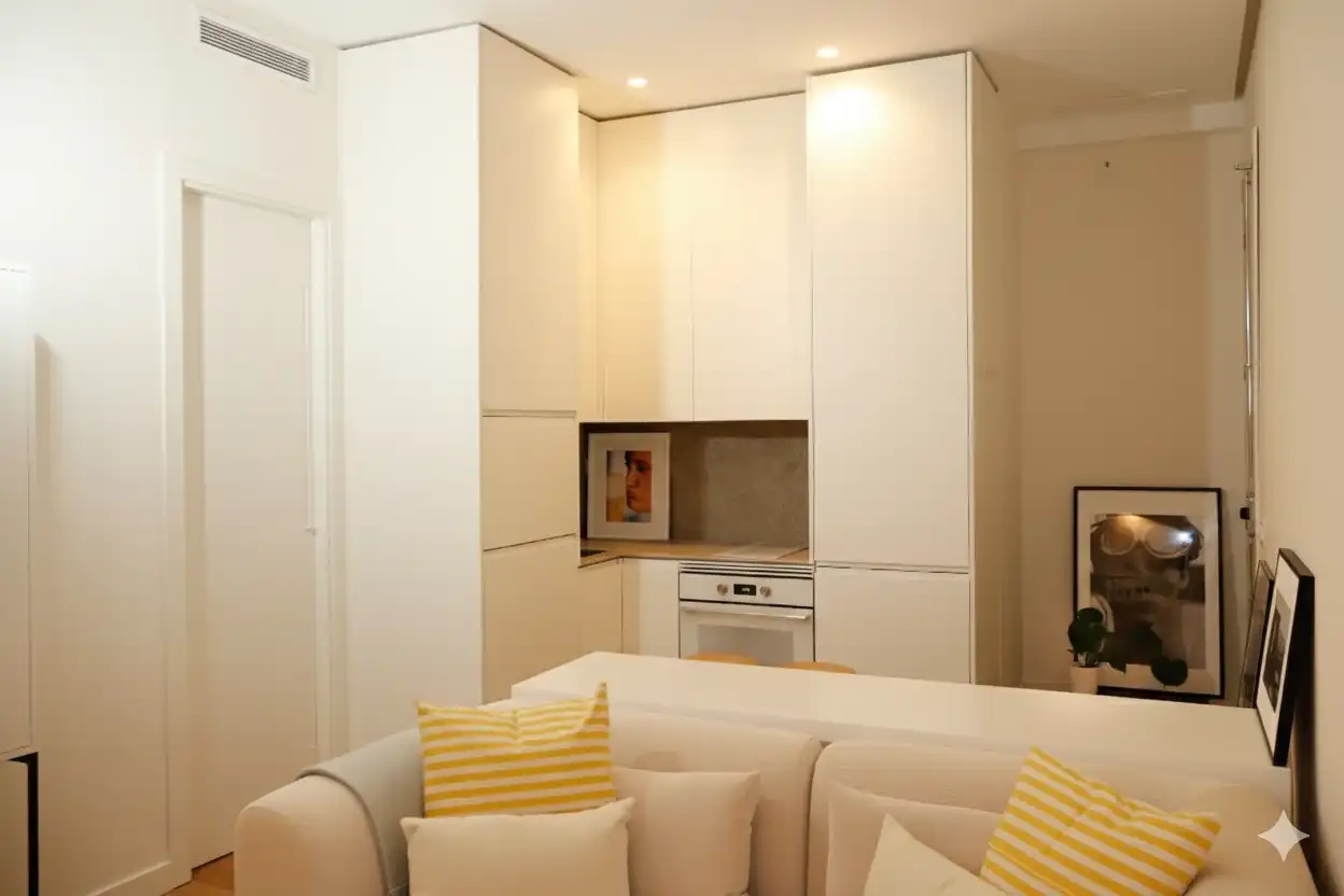 Cuina de Apartament en venda en Madrid amb Aire condicionat, Calefacció i Moblat