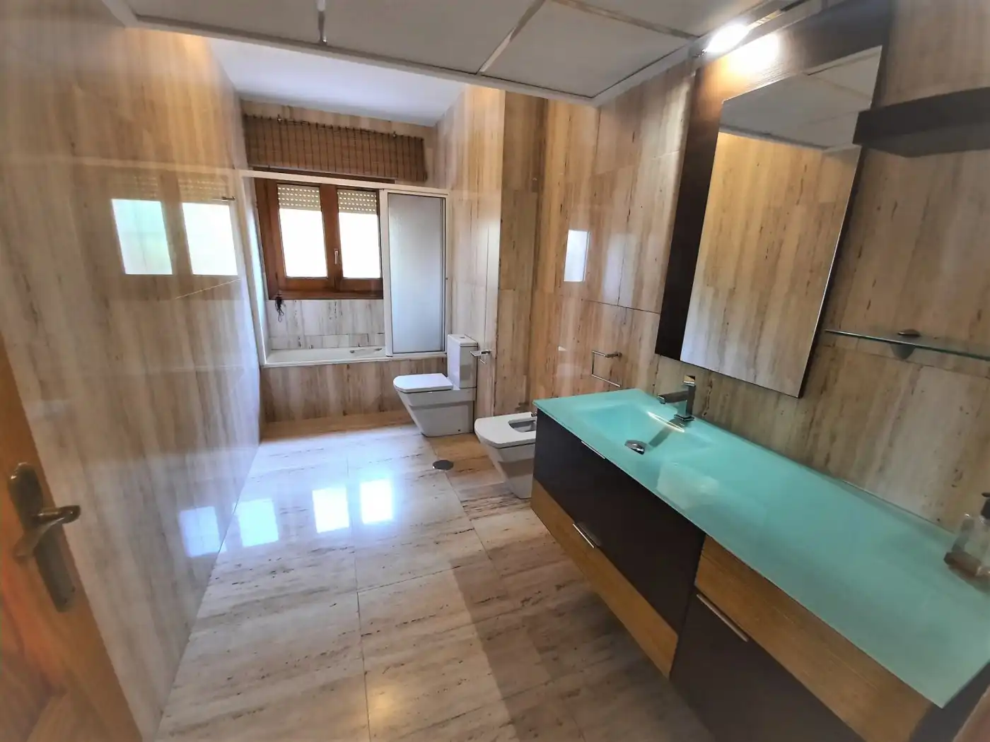 Bany de Casa o xalet de lloguer en Murcia amb Aire condicionat, Jardí privat i Parquet