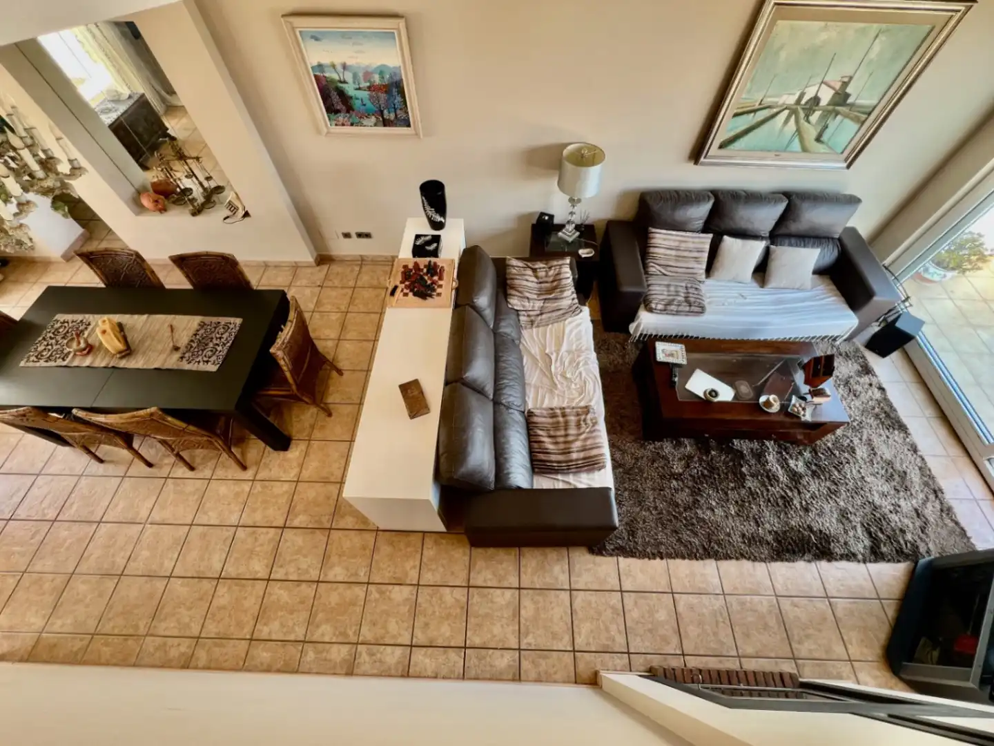 Sala d'estar de Casa o xalet en venda en Pedreguer amb Aire condicionat, Calefacció i Jardí privat