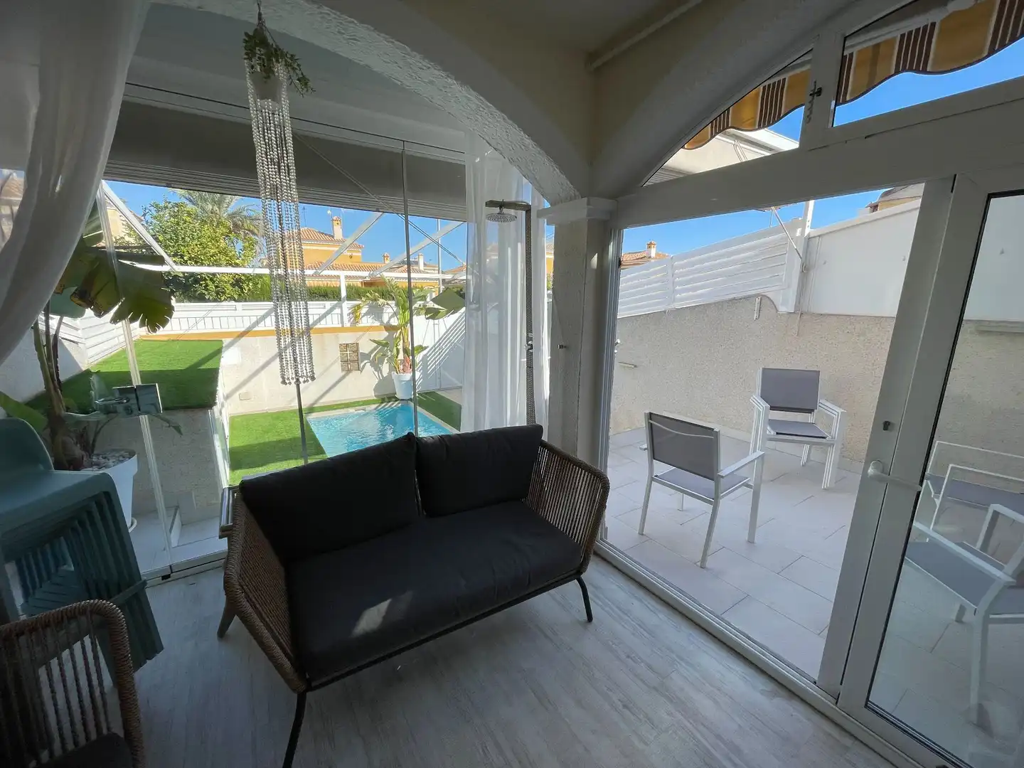 Terrace of Duplexes for sale in Pilar de la Horadada  with Air Conditioner, Swimming Pool and Furnished