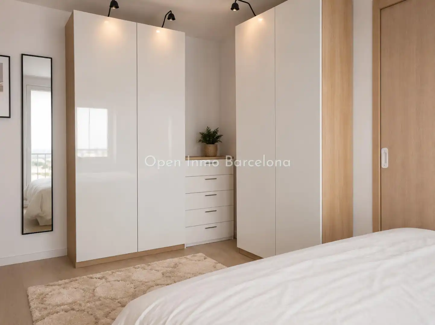 Schlafzimmer von Wohnung zur Miete in Sitges mit Klimaanlage, Heizung und Möbliert