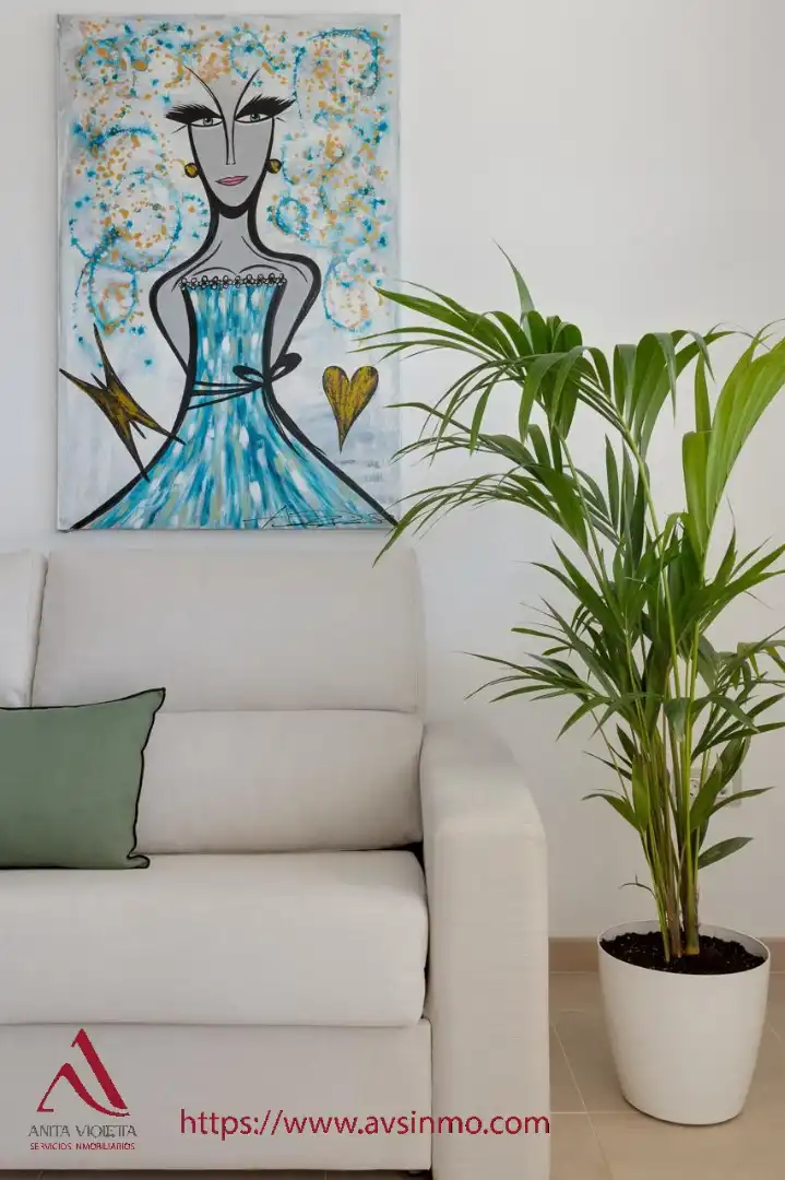 Sala d'estar de Apartament de lloguer en Orihuela amb Aire condicionat, Moblat i Forn
