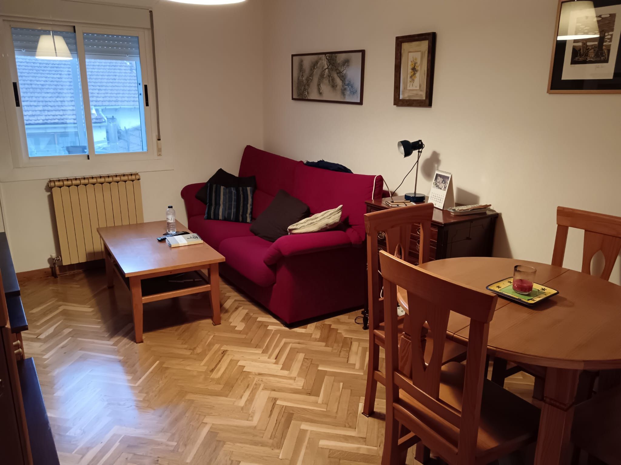 Living room of Single-family semi-detached for sale in Sabiñánigo  with Heating, Private garden and Parquet flooring