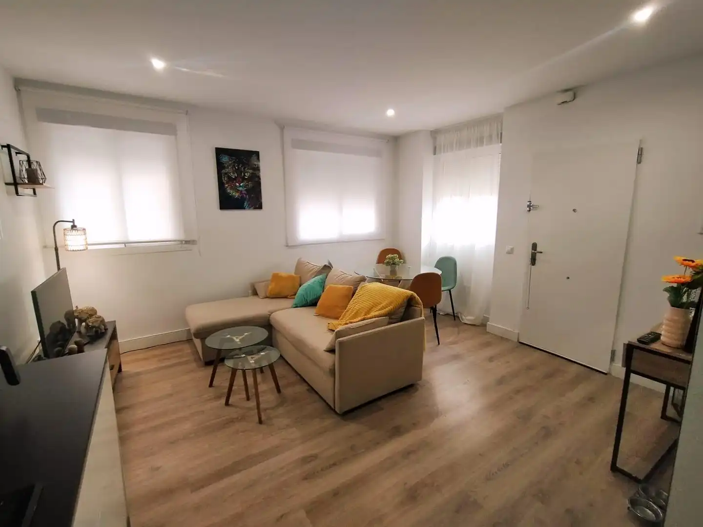 Sala d'estar de Pis en venda en Málaga amb Aire condicionat, Jardí privat i Moblat