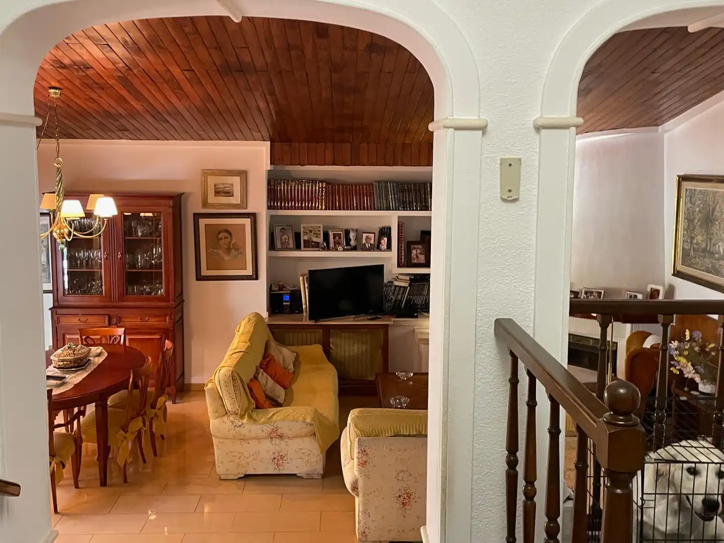 Wohnzimmer von Haus oder Chalet zur Miete in Petrer mit Klimaanlage, Heizung und Privatgarten