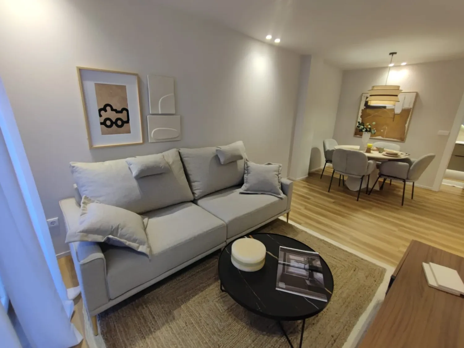 Sala d'estar de Pis de lloguer en  Murcia Capital amb Aire condicionat, Calefacció i Moblat