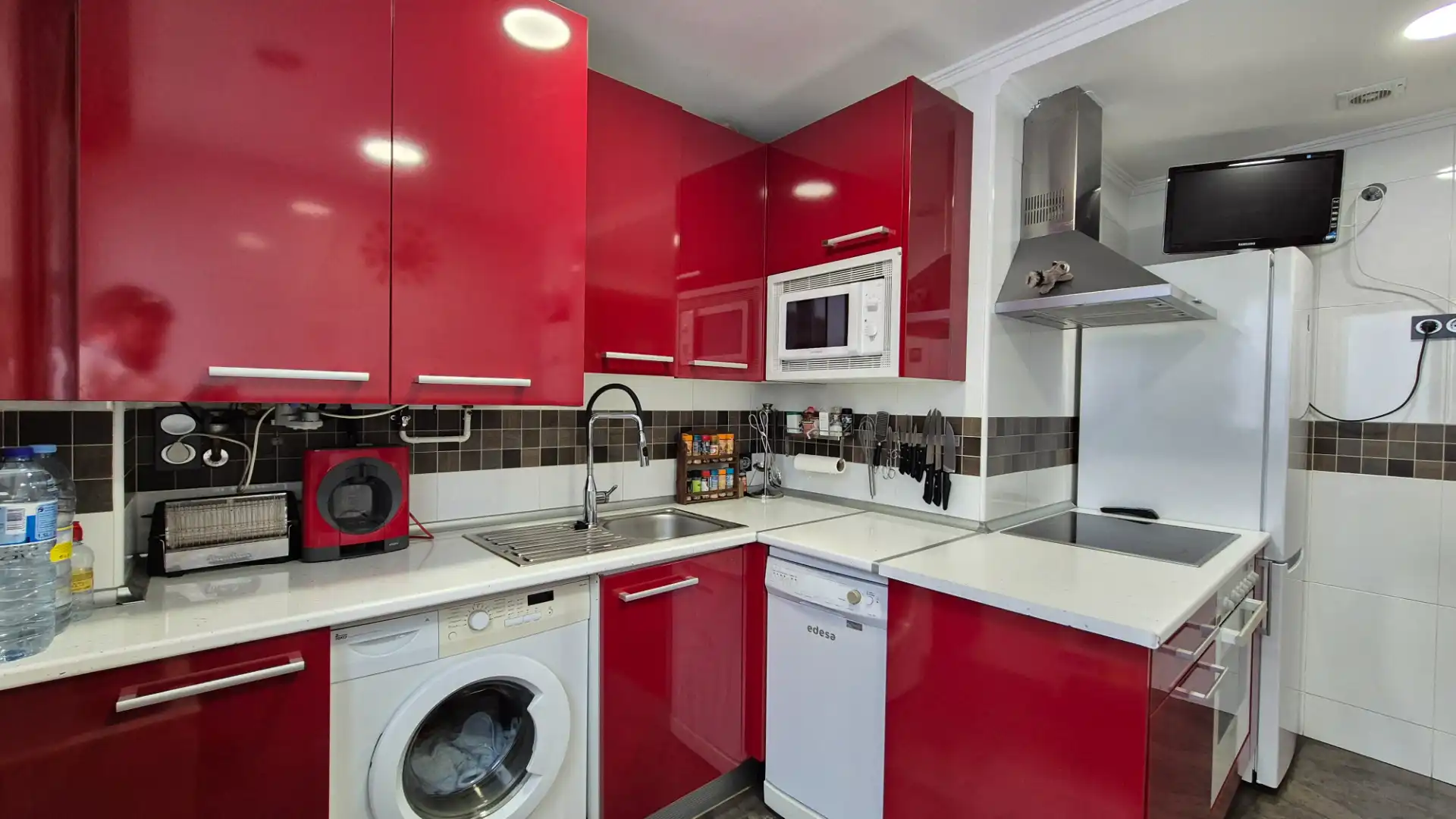 Kitchen of Duplexes for sale in Palencia  with Heating, Parquet flooring and Storage room