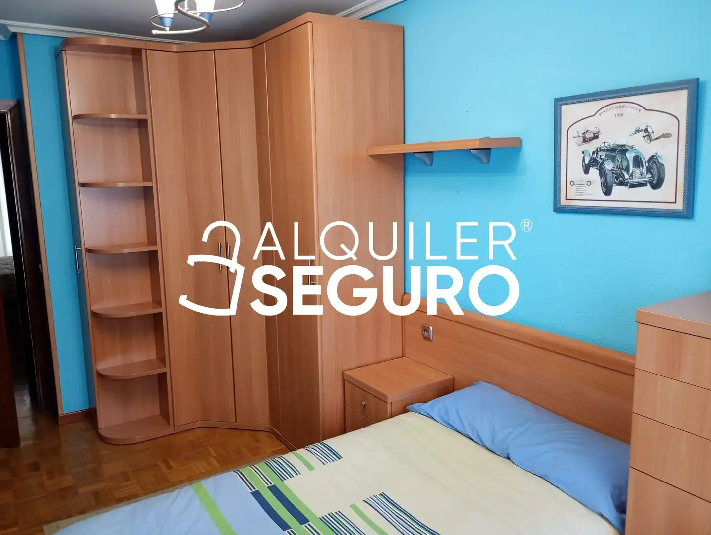Schlafzimmer von Wohnung zur Miete in Vitoria - Gasteiz mit Heizung, Terrasse und Möbliert