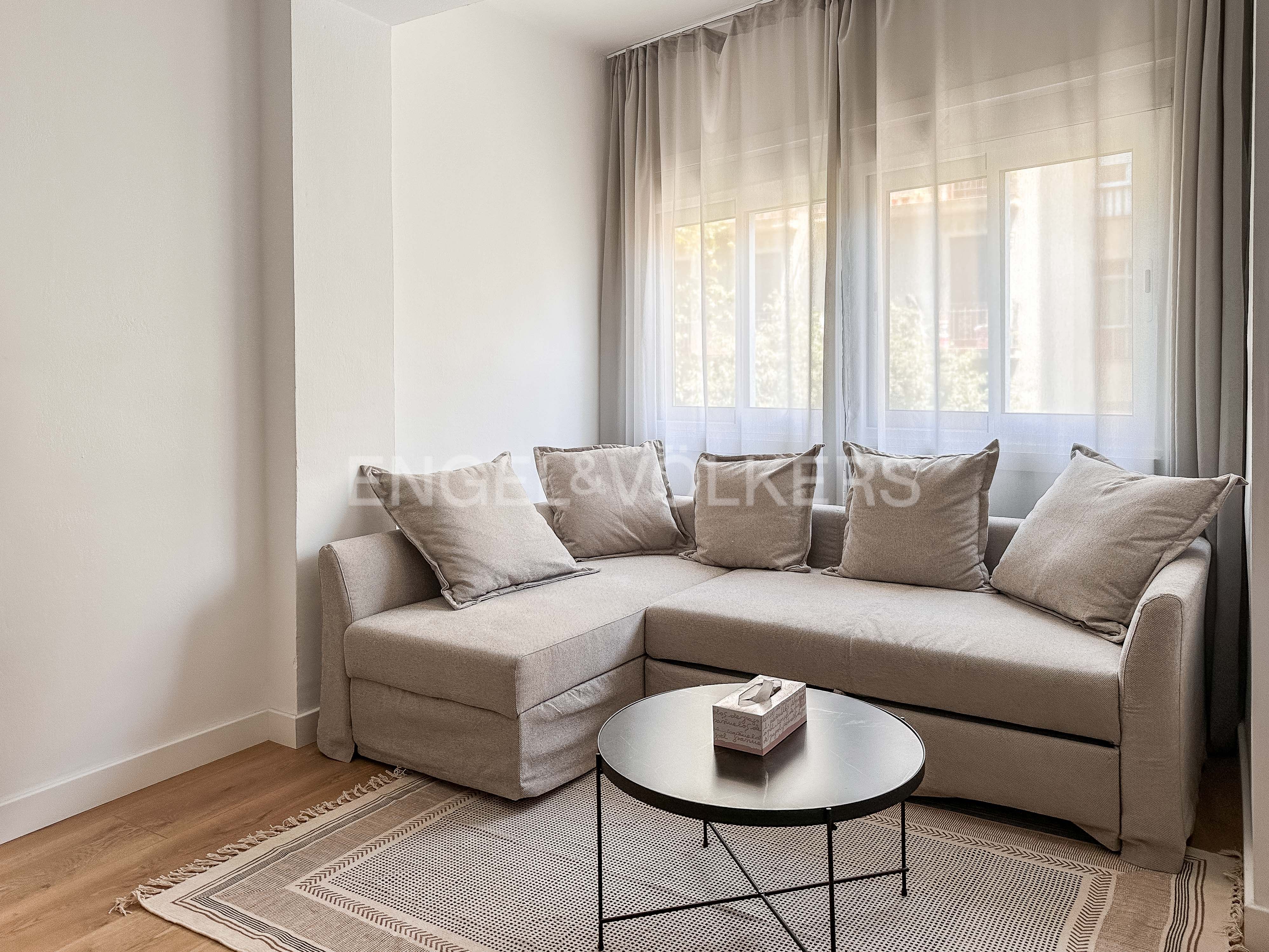 Living room of Apartment to rent in  Barcelona Capital  with Heating and Balcony