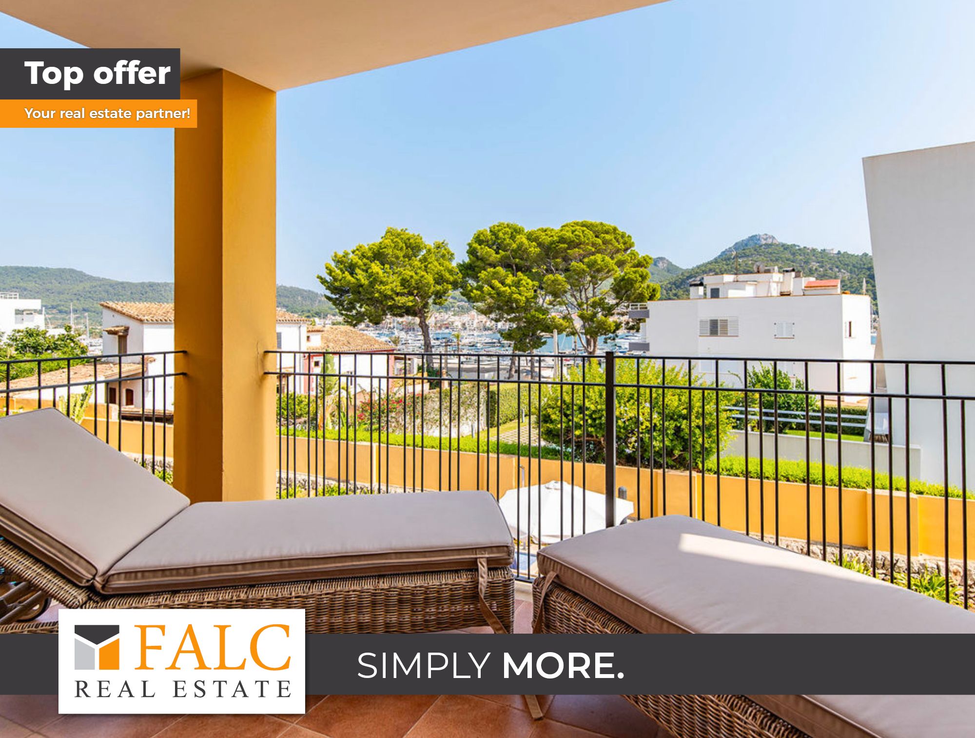 Vista exterior de Apartament en venda en Andratx amb Aire condicionat, Jardí privat i Moblat