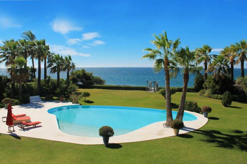 Garden of House or chalet to rent in Estepona  with Air Conditioner, Private garden and Swimming Pool