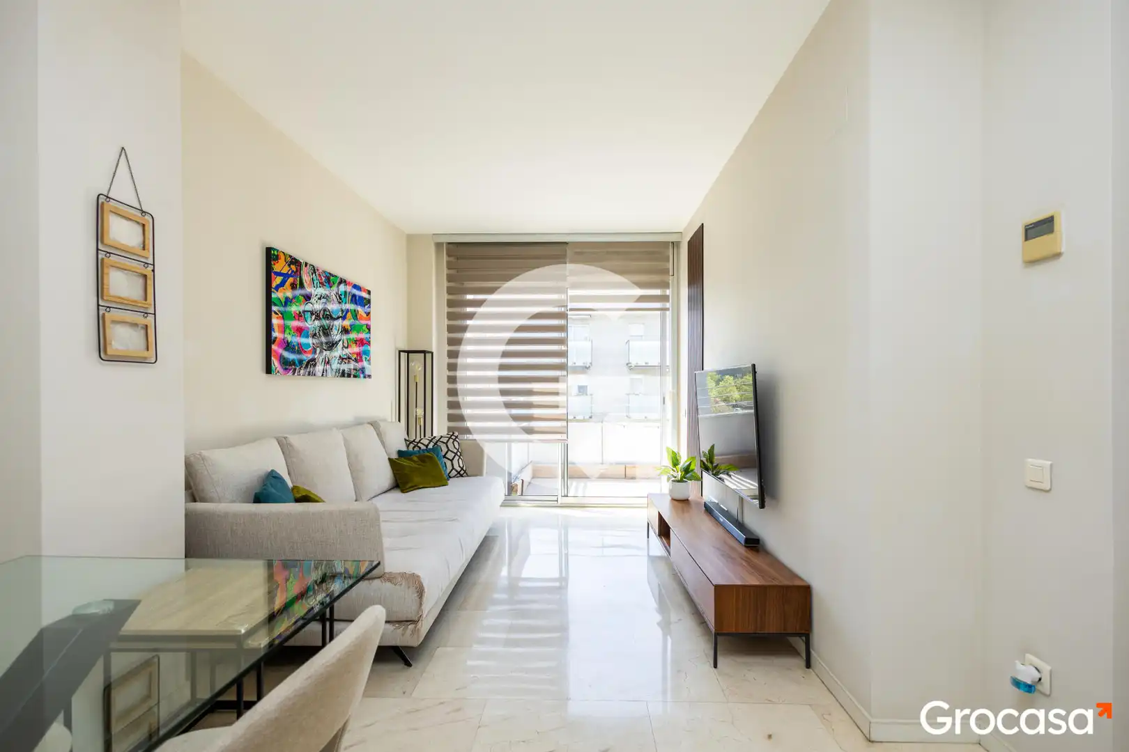 Wohnzimmer von Wohnung zum Verkauf in Sant Boi de Llobregat mit Klimaanlage, Heizung und Terrasse