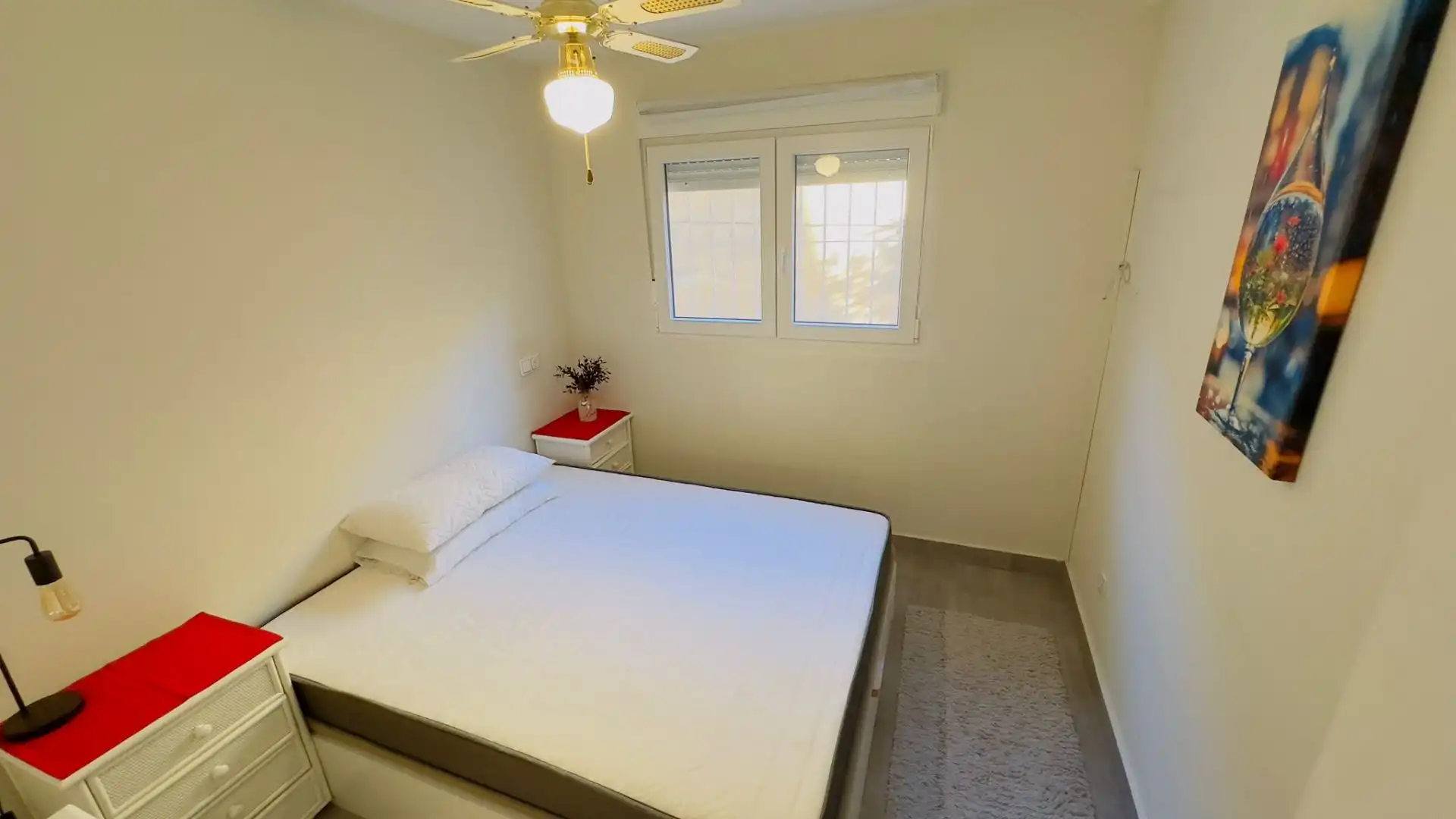 Dormitori de Apartament en venda en Calpe / Calp amb Aire condicionat, Terrassa i Piscina comunitària