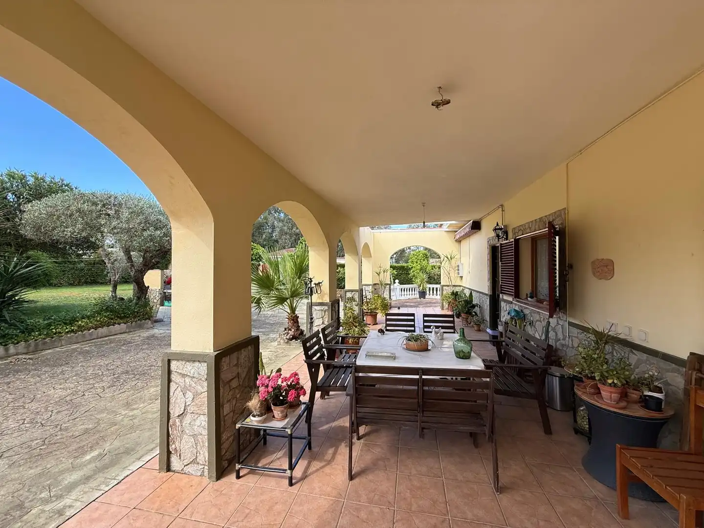 Terraza de Casa o chalet en venta en Alcalá de Guadaira con Aire acondicionado, Calefacción y Jardín privado