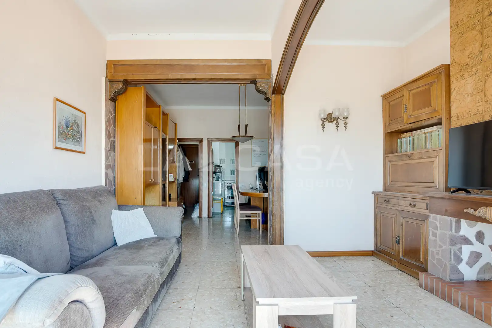 Sala d'estar de Pis en venda en Barcelona amb Balcó