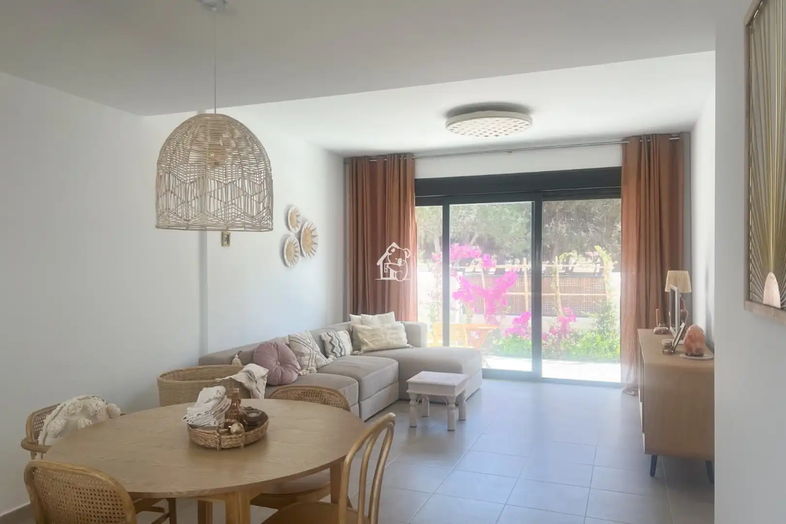 Sala d'estar de Planta baixa de lloguer en San Javier amb Aire condicionat, Jardí privat i Terrassa