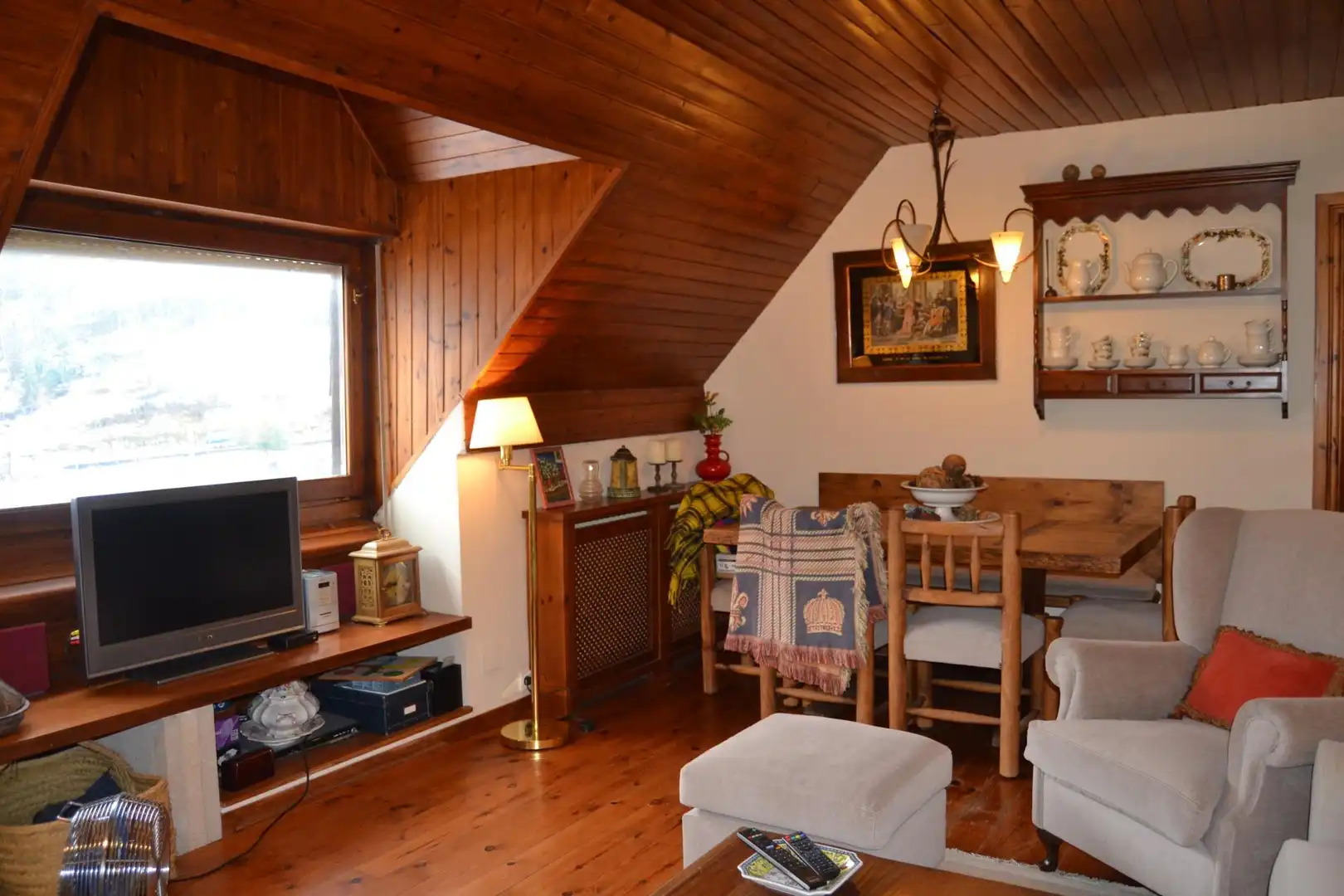 Sala d'estar de Àtic en venda en Vielha e Mijaran amb Calefacció, Parquet i Traster