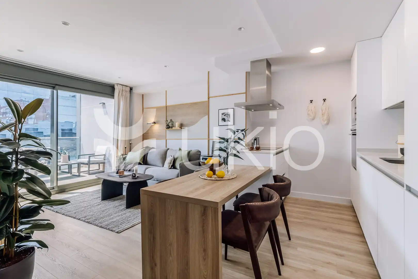 Sala d'estar de Apartament de lloguer en Madrid amb Aire condicionat, Calefacció i Terrassa