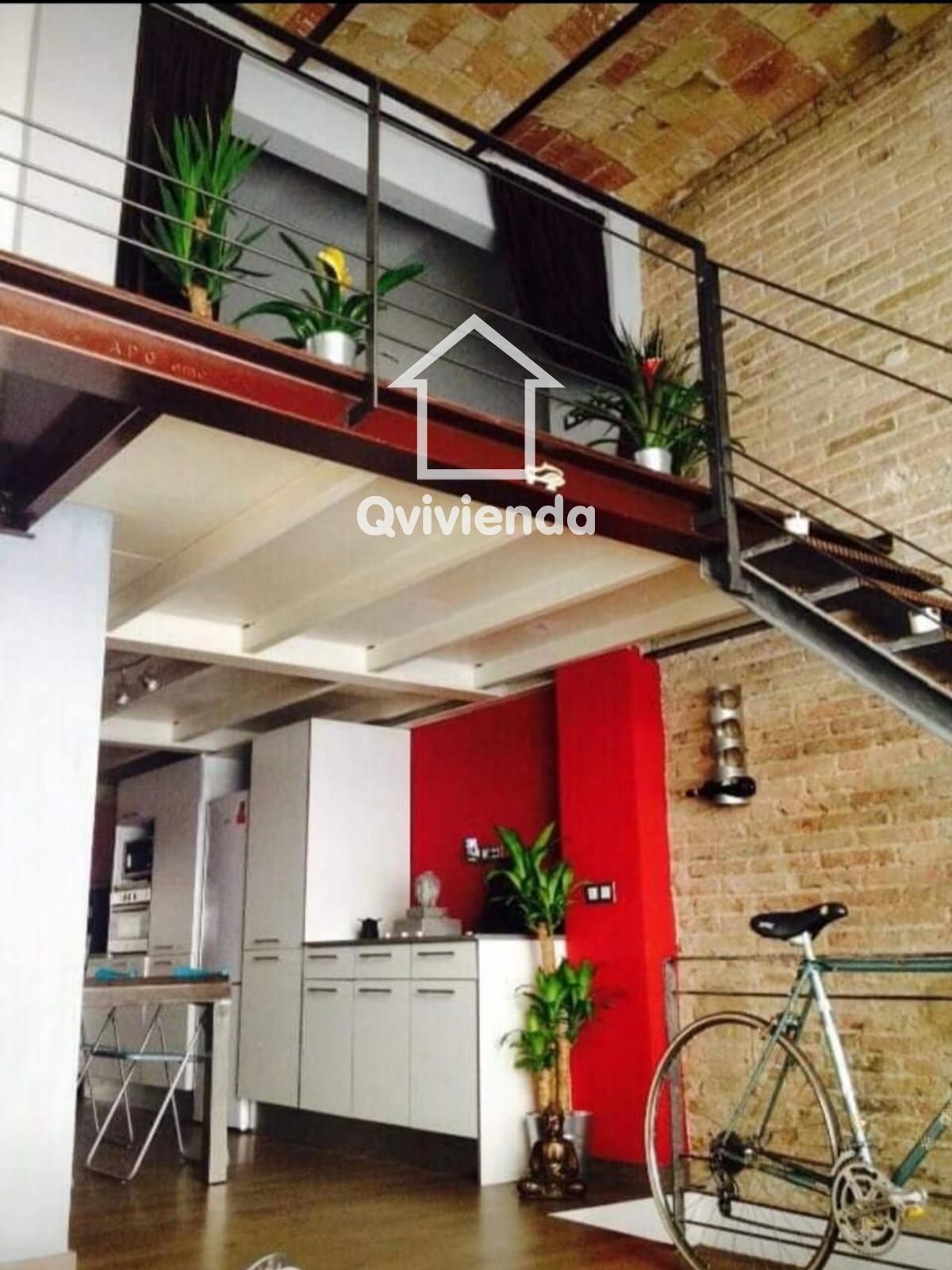 Cuina de Dúplex de lloguer en  Barcelona Capital amb Aire condicionat