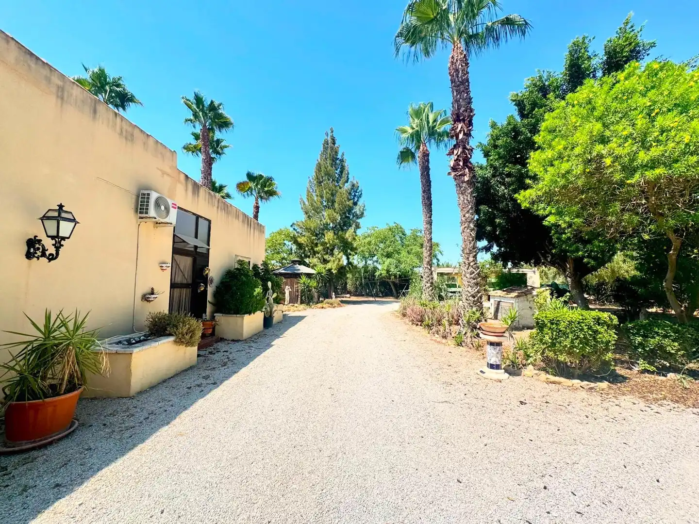 Vista exterior de Casa o xalet en venda en Elche / Elx amb Aire condicionat, Jardí privat i Terrassa