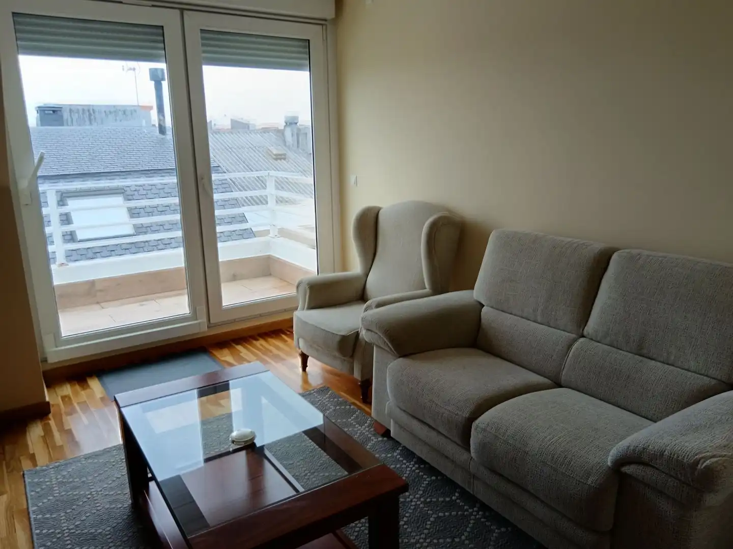 Wohnzimmer von Wohnung zur Miete in A Coruña Capital  mit Heizung, Terrasse und Möbliert
