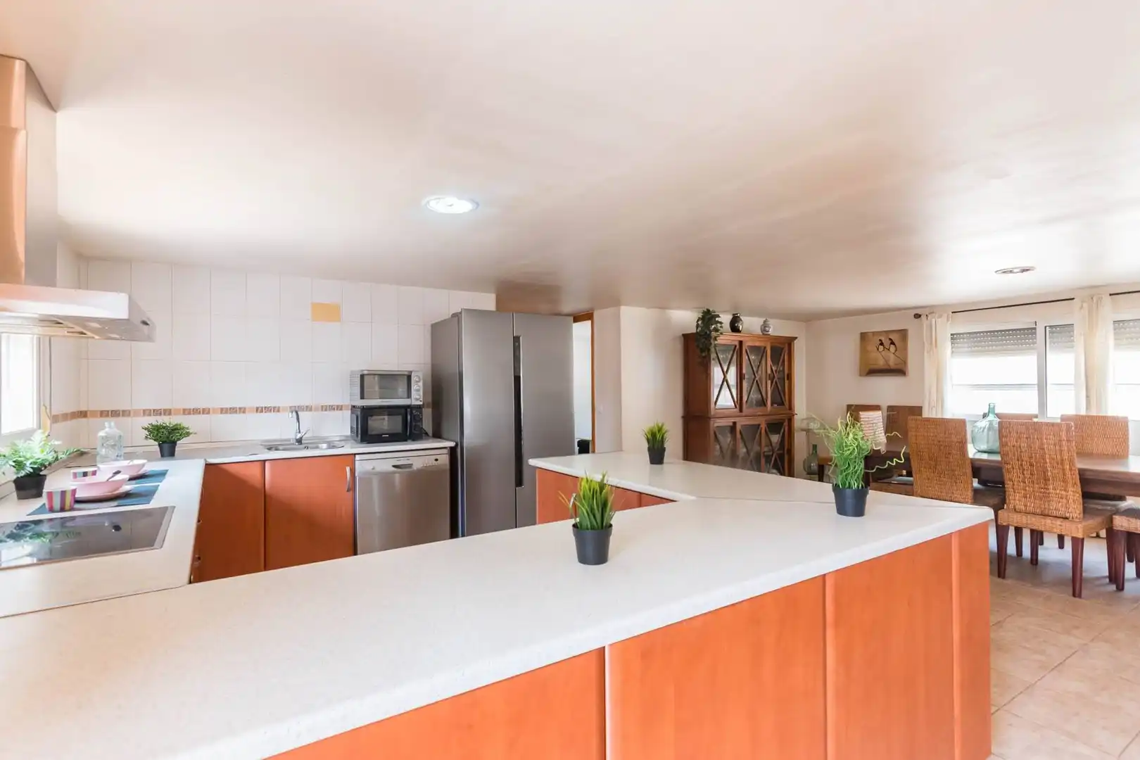 Küche von Einfamilien-Reihenhaus zum Verkauf in Las Torres de Cotillas mit Klimaanlage, Privatgarten und Terrasse