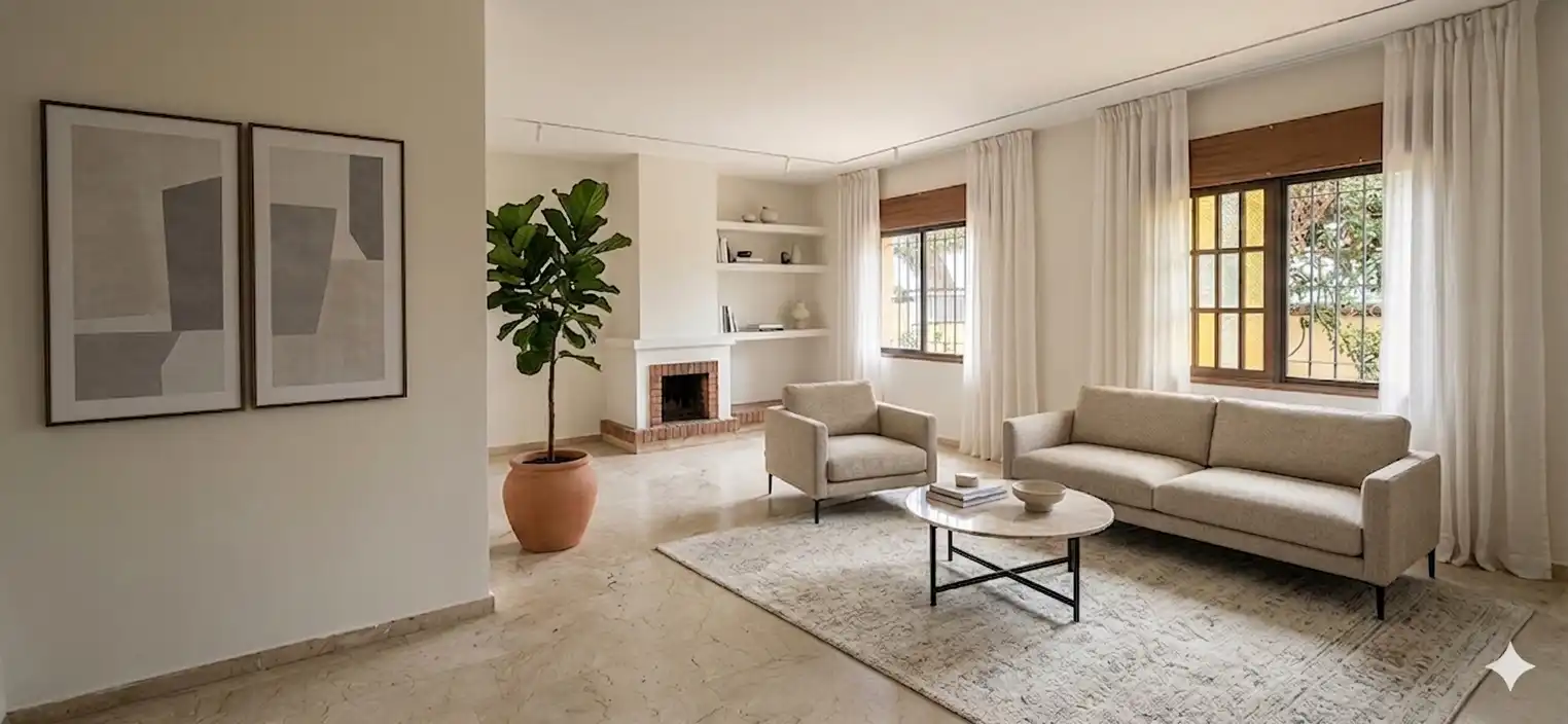 Living room of Detached homes for sale in Benalmádena  with Storage room, Swimming Pool and Balcony