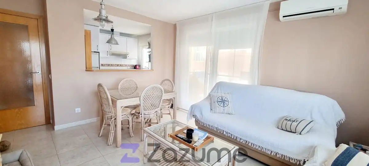 Sala de estar de Piso de alquiler en Oropesa del Mar / Orpesa con Aire acondicionado, Terraza y Amueblado