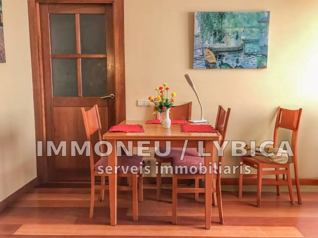 Dining room of Flat for sale in Puigcerdà  with Heating, Parquet flooring and Storage room
