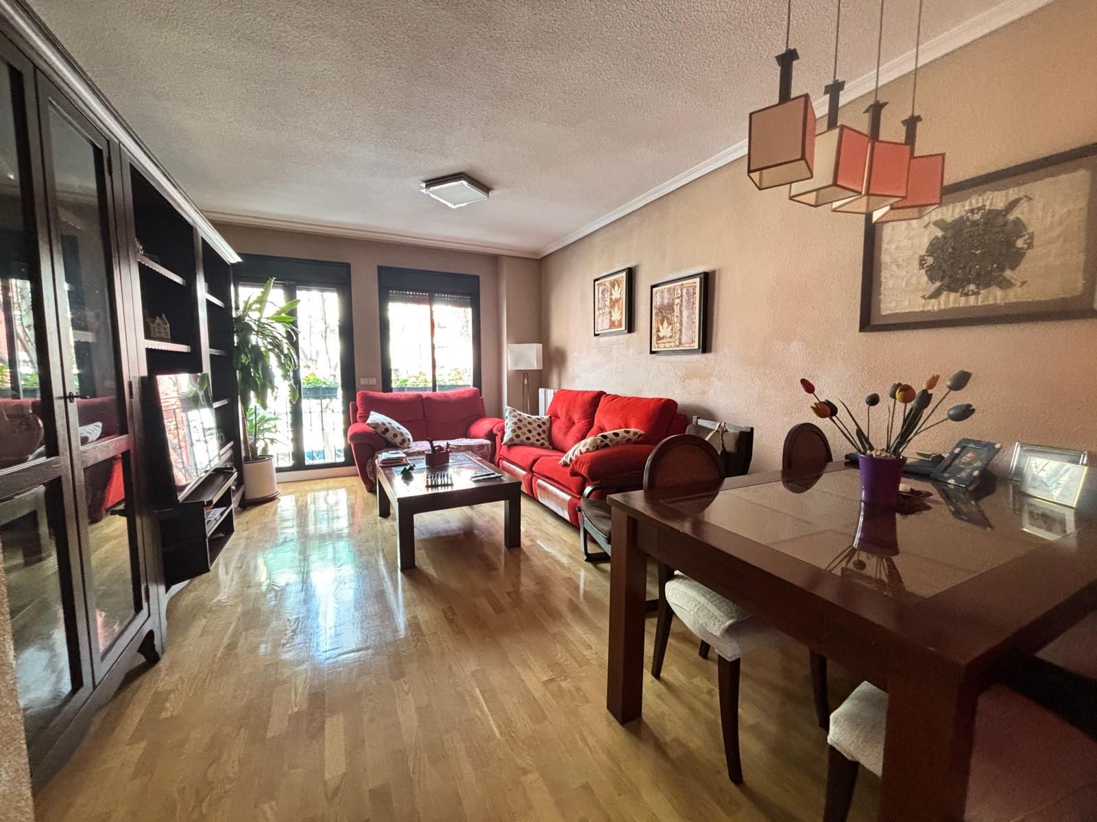Living room of Flat for sale in  Madrid Capital  with Air Conditioner, Heating and Storage room