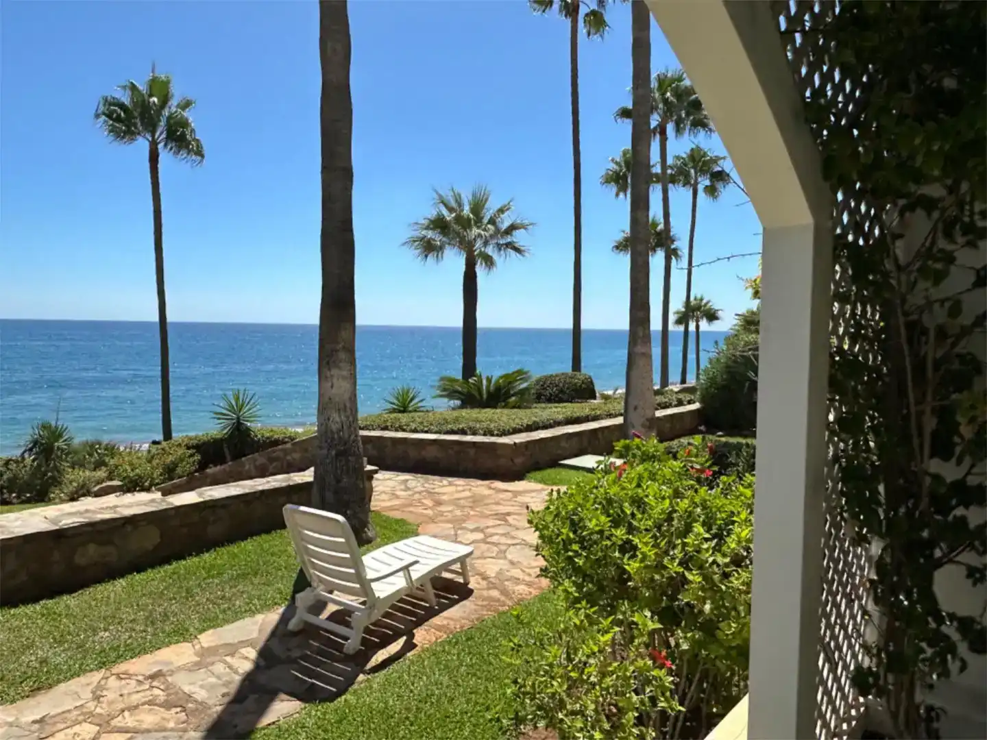 Garten von Wohnungen zur Miete in Estepona mit Klimaanlage, Schwimmbad und Balkon
