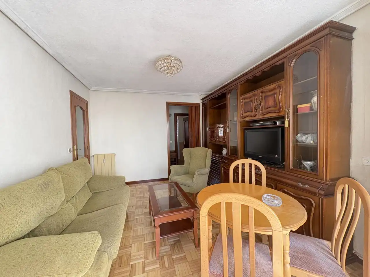 Sala de estar de Piso de alquiler en Madrid con Aire acondicionado, Calefacción y Parquet