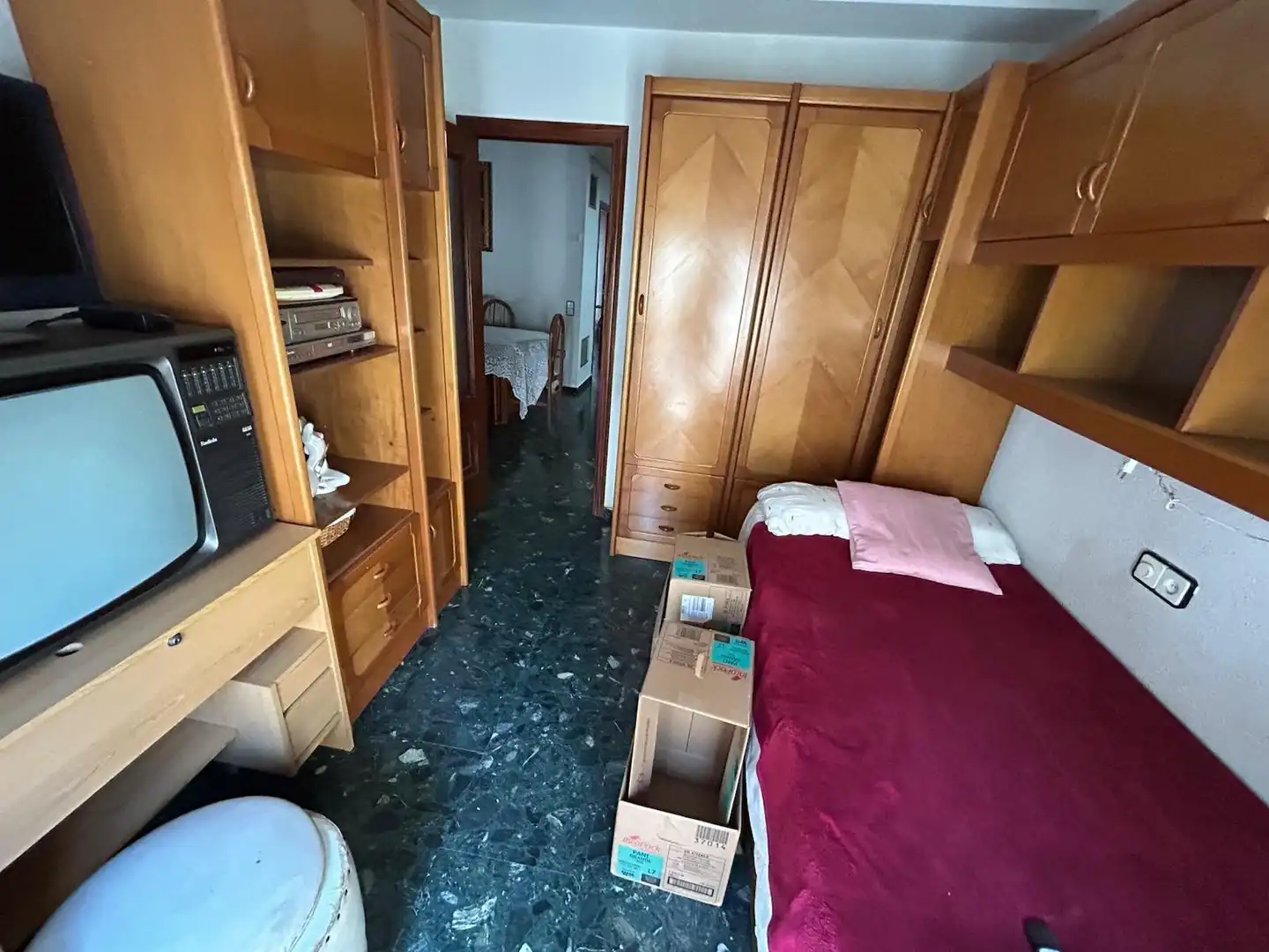 Bedroom of Flat for sale in Valencia  with Air Conditioner, Terrace and Balcony