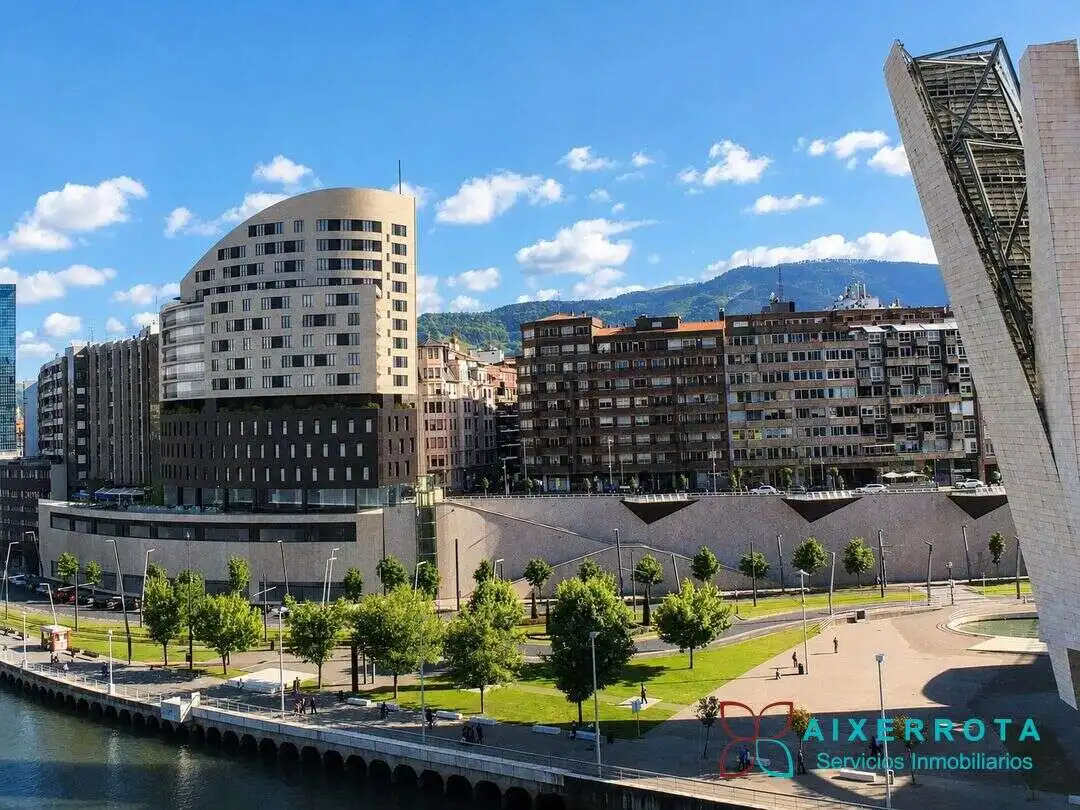 Vista exterior de Pis de lloguer en Bilbao  amb Calefacció, Terrassa i Forn