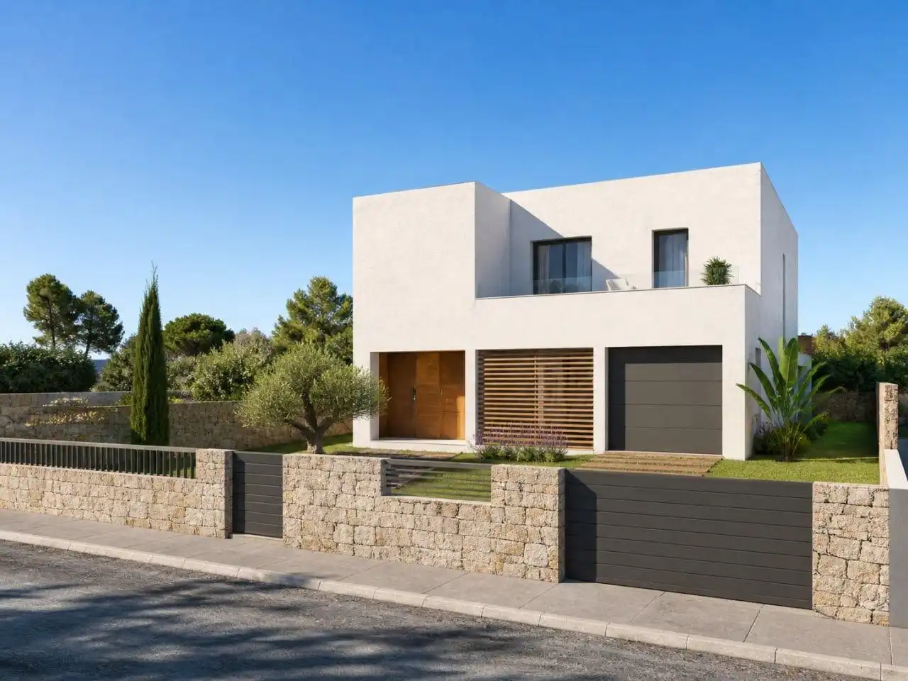 Vista exterior de Casa o xalet en venda en Roses amb Aire condicionat, Jardí privat i Terrassa