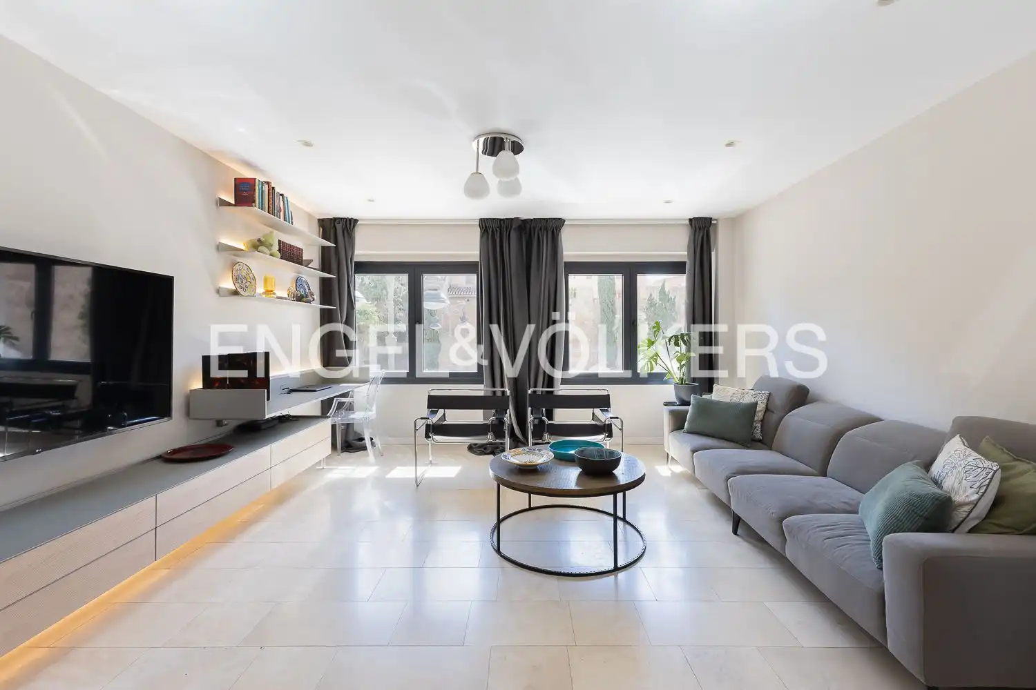Living room of Flat for rent in Valencia  with Air Conditioner, Heating and Terrace