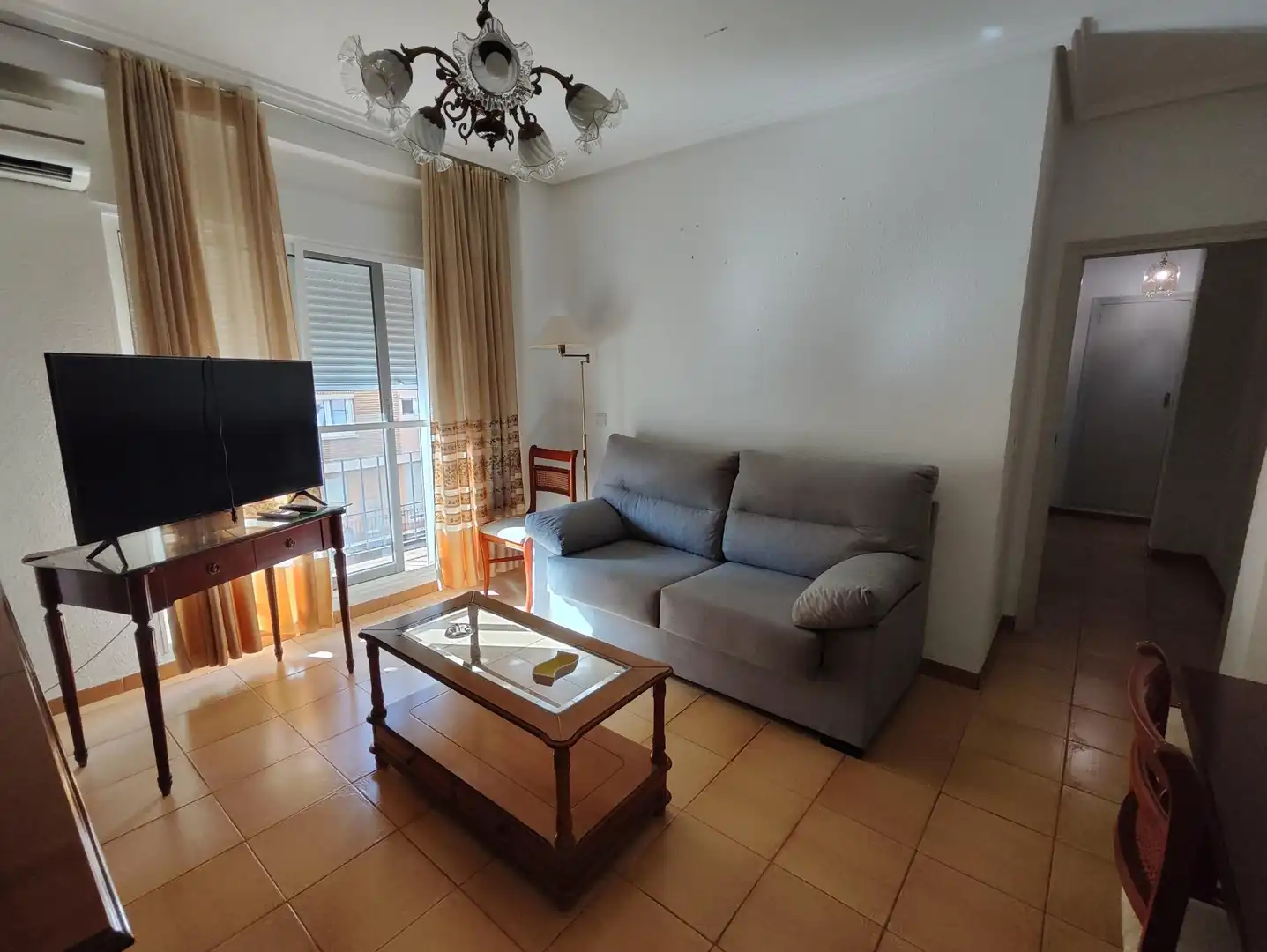 Wohnzimmer von Wohnung zur Miete in Valencia mit Klimaanlage, Heizung und Möbliert
