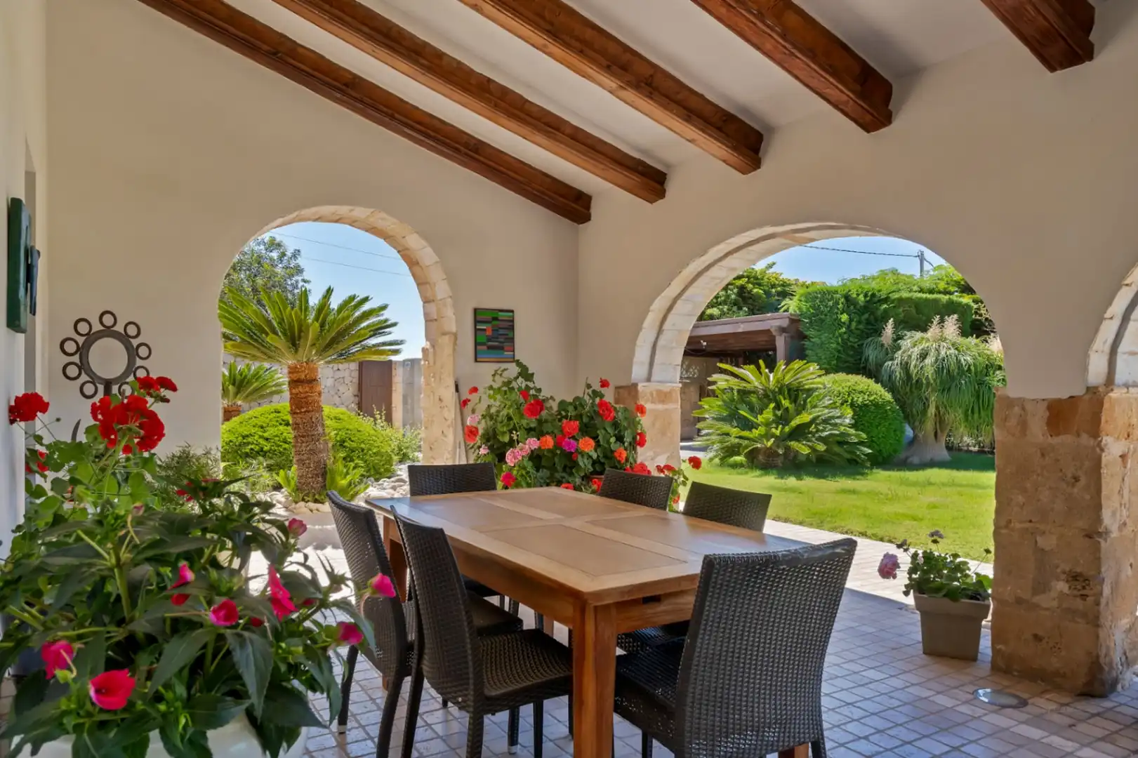 Terraza de Finca rústica en venta en Benissa con Aire acondicionado, Calefacción y Jardín privado