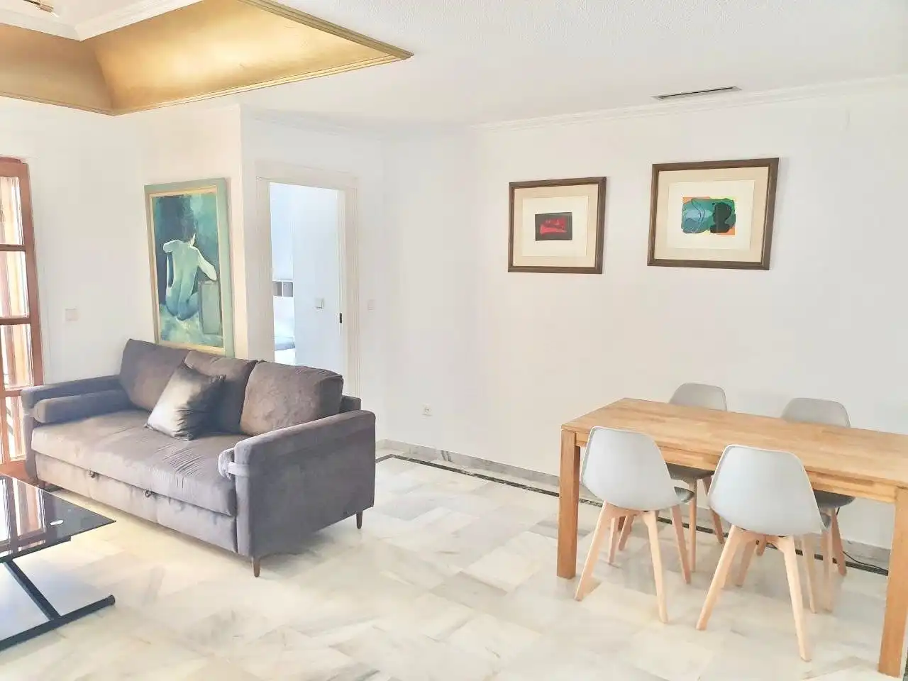 Comedor de Apartamento de alquiler en Cartagena con Aire acondicionado, Piscina y Amueblado