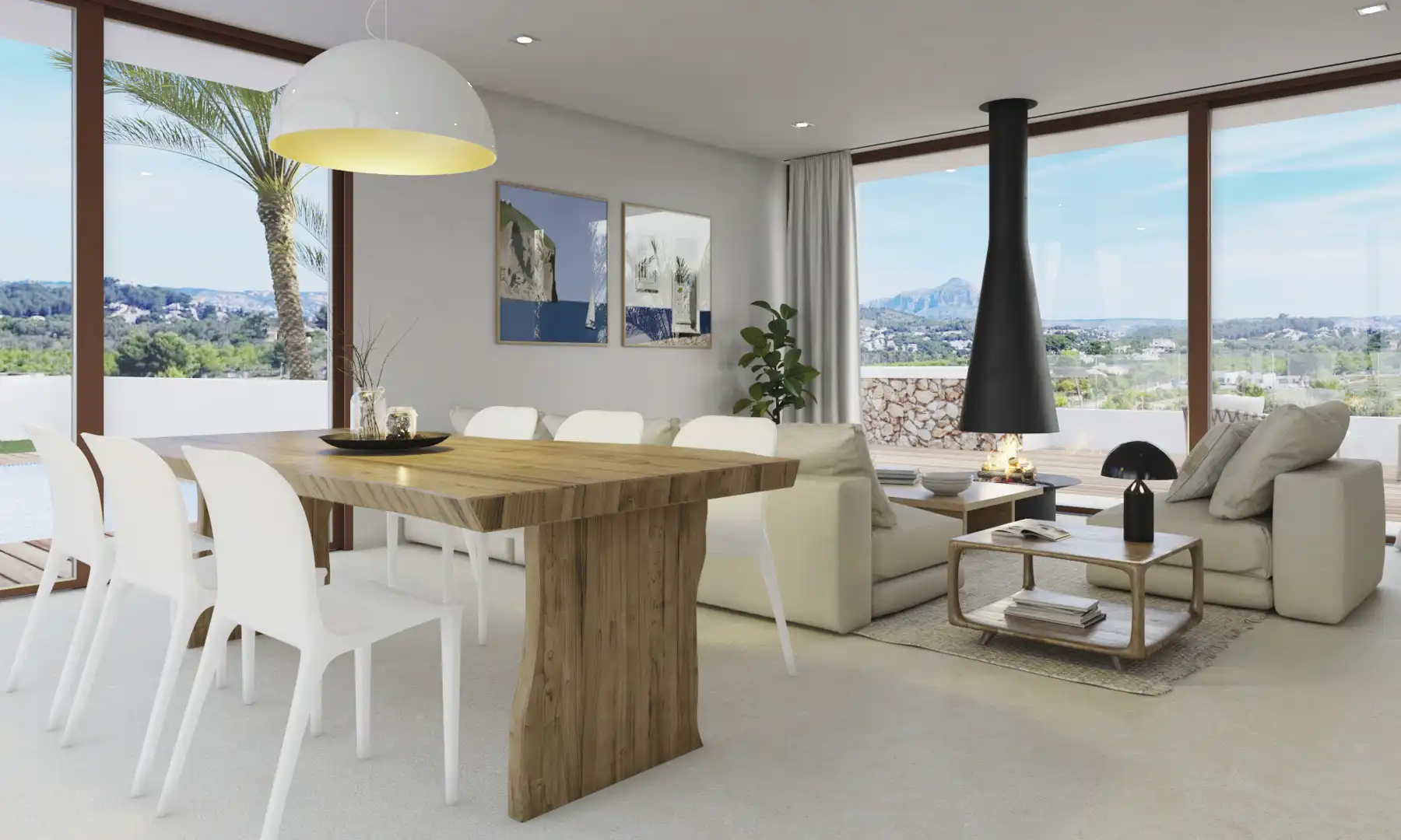 Living room of Houses for sale in Jávea / Xàbia  with Air Conditioner, Heating and Terrace