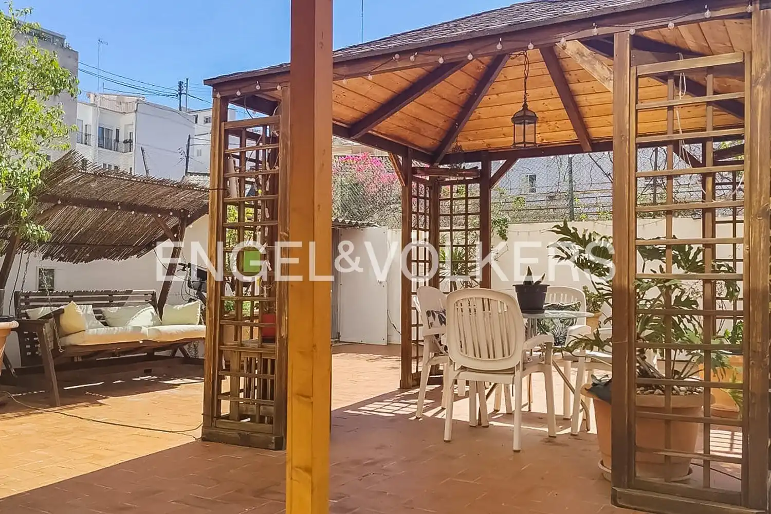 Terrasse von Wohnung zum Verkauf in Valencia mit Klimaanlage, Heizung und Parkett