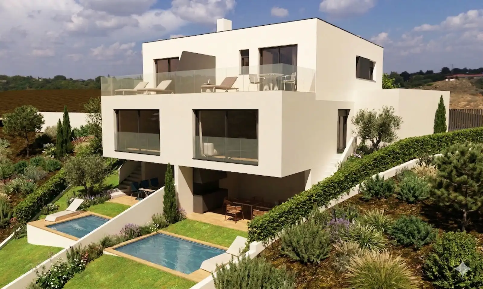 Exterior view of Detached homes for sale in Ullastrell  with Air Conditioner, Heating and Private garden