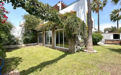 Garden of Single-family semi-detached for sale in Marbella  with Air Conditioner, Terrace and Swimming Pool