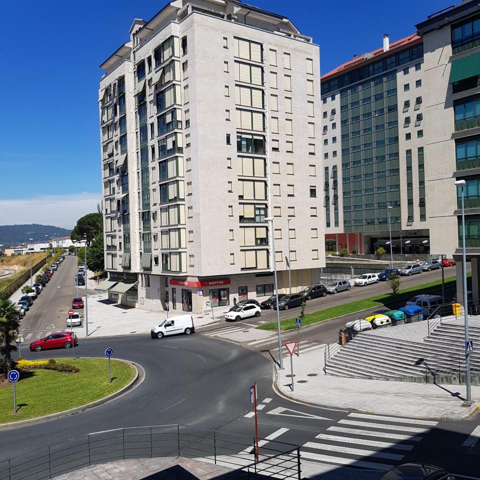 Exterior view of Apartment to rent in Ourense Capital   with Heating, Private garden and Parquet flooring