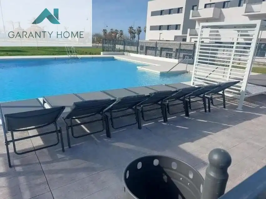 Terraza de Piso de alquiler en Vélez-Málaga con Aire acondicionado, Jardín privado y Terraza