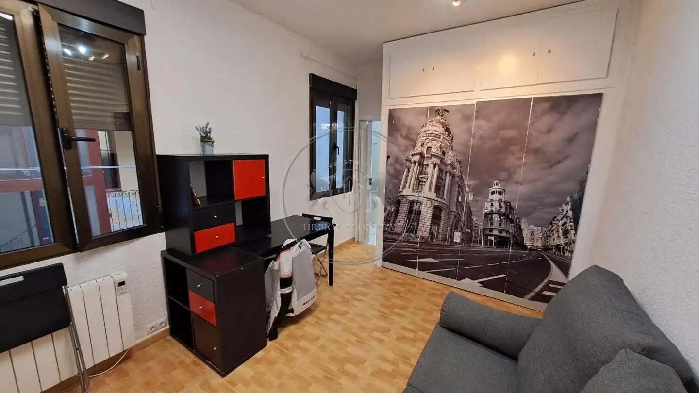 Sala de estar de Estudio de alquiler en Madrid con Calefacción y Amueblado